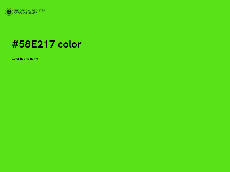 #58E217 color image
