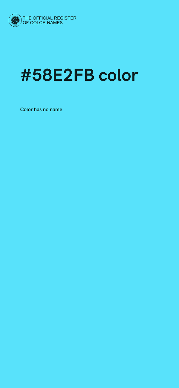 #58E2FB color image