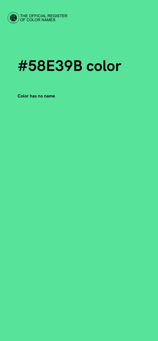 #58E39B color image