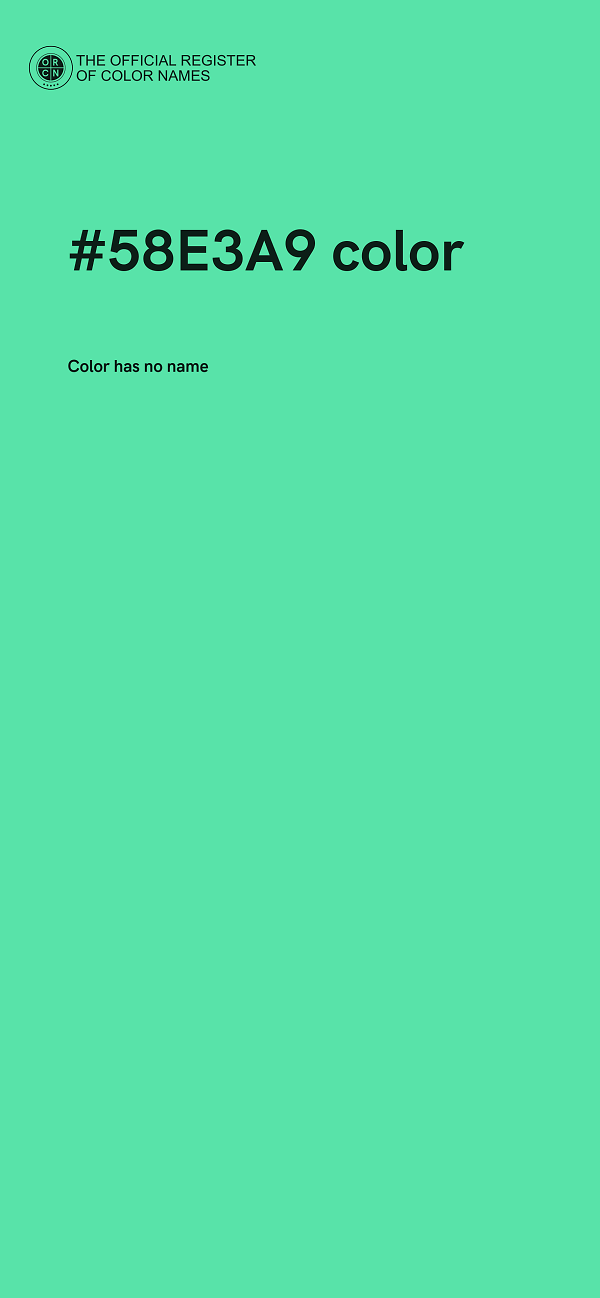#58E3A9 color image