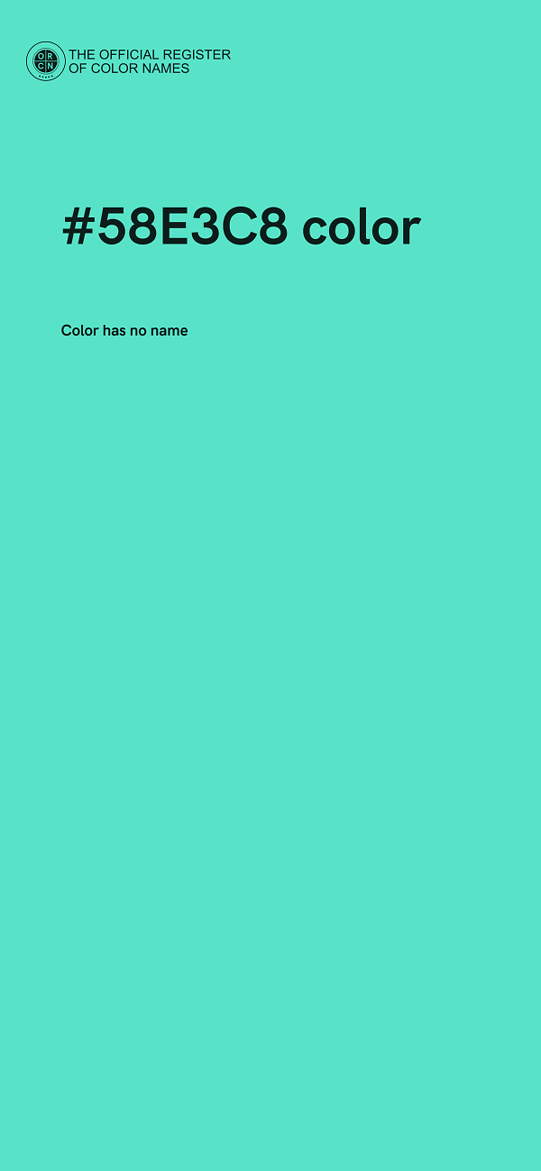 #58E3C8 color image