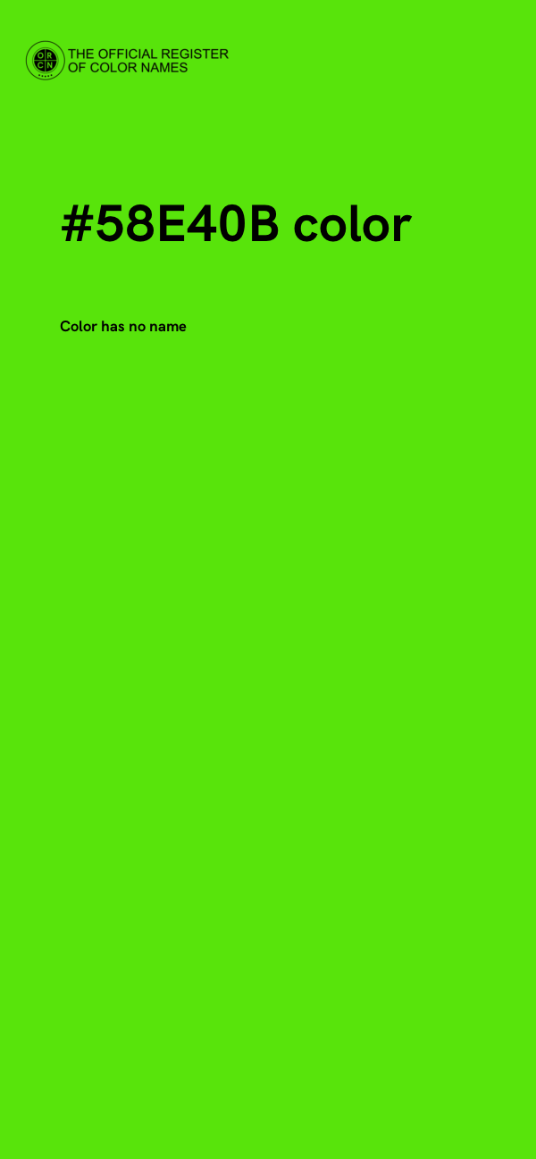 #58E40B color image