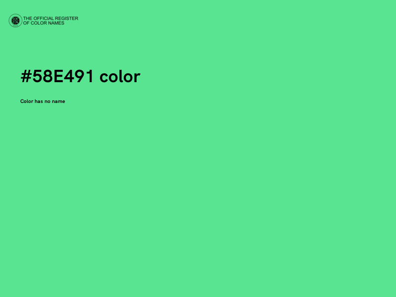 #58E491 color image