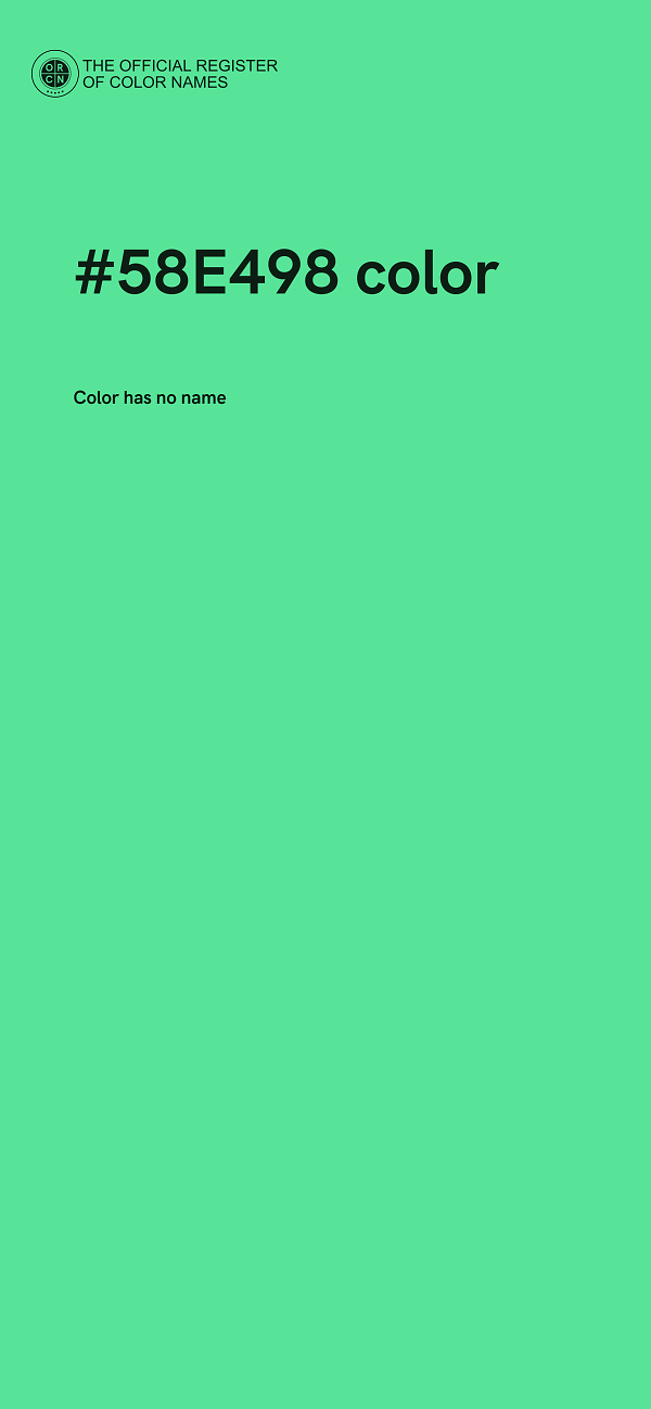 #58E498 color image