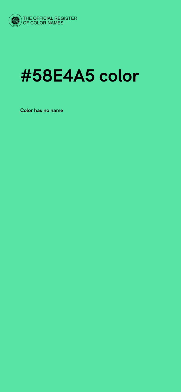 #58E4A5 color image