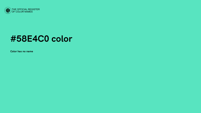 #58E4C0 color image