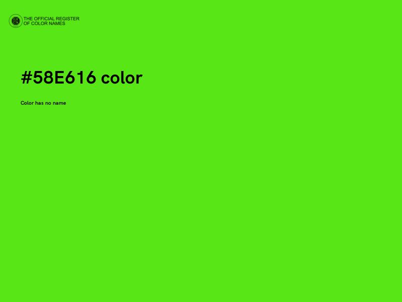 #58E616 color image