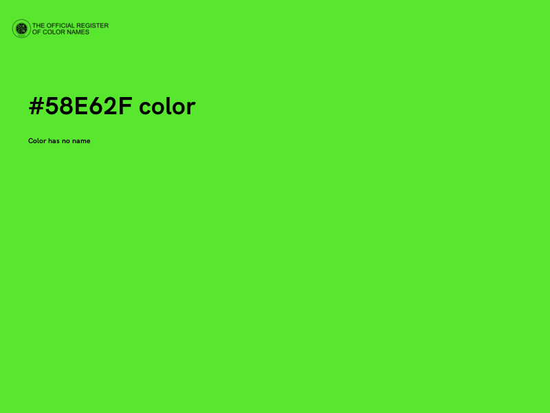 #58E62F color image