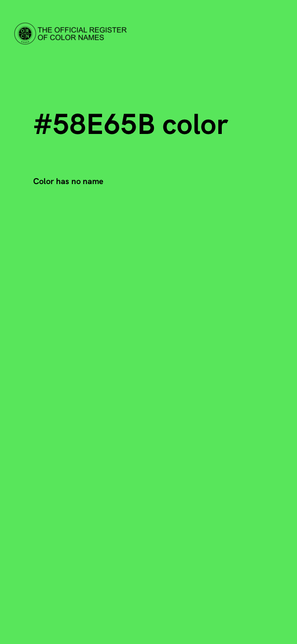#58E65B color image