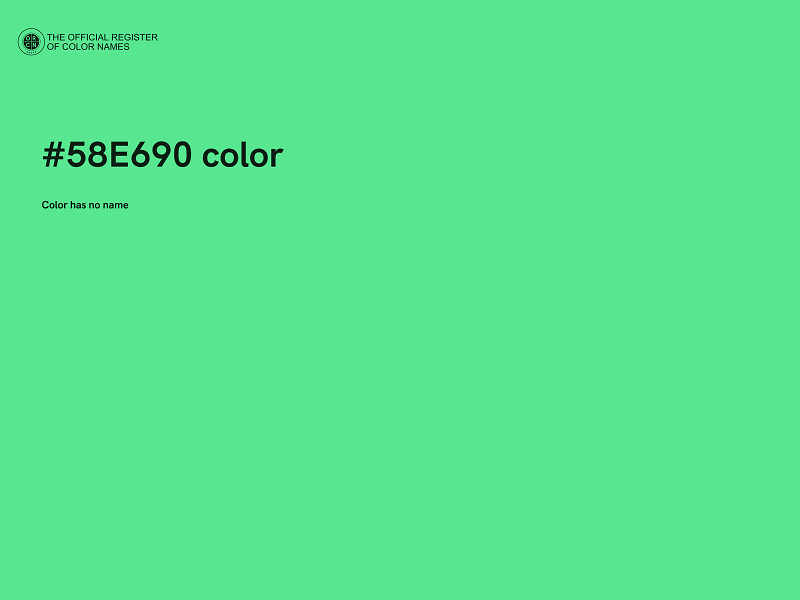 #58E690 color image