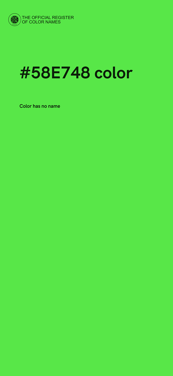 #58E748 color image