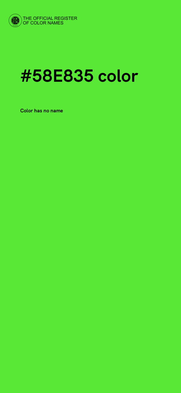 #58E835 color image