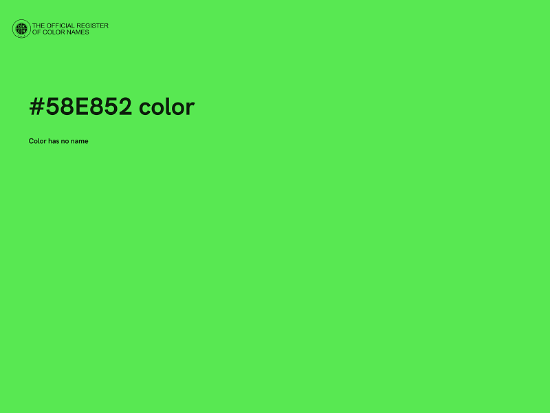 #58E852 color image