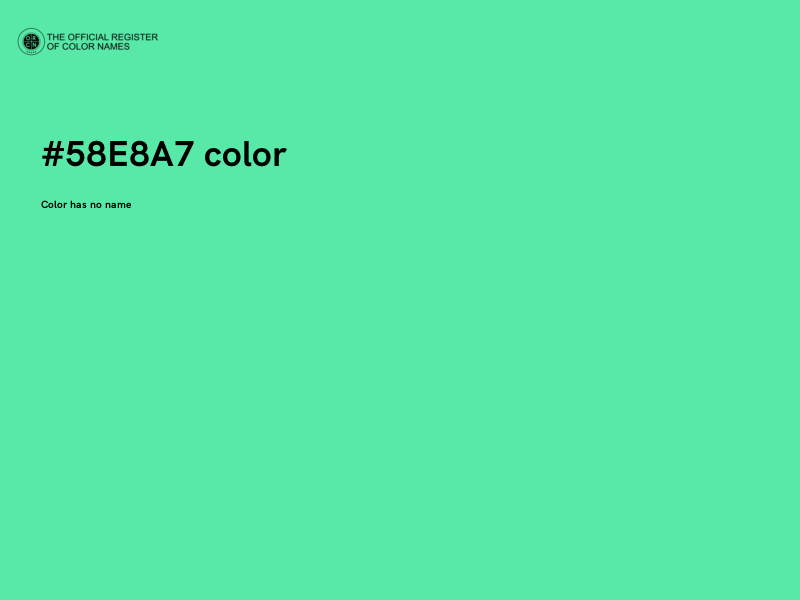 #58E8A7 color image