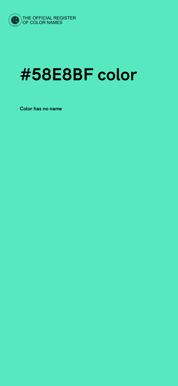 #58E8BF color image