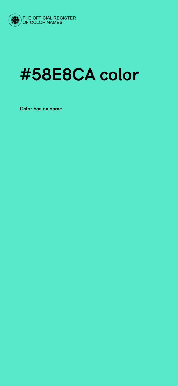 #58E8CA color image