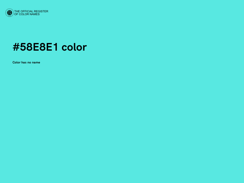 #58E8E1 color image