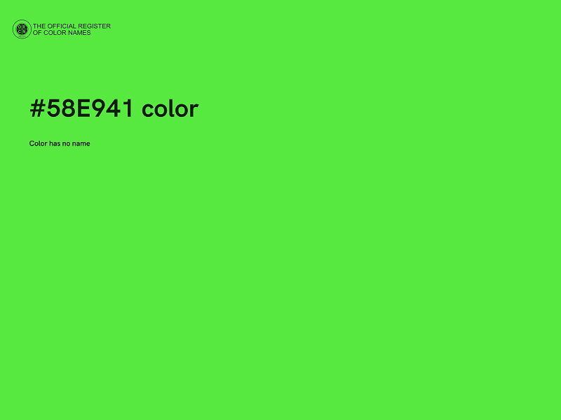 #58E941 color image