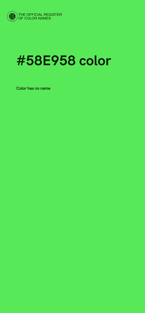 #58E958 color image