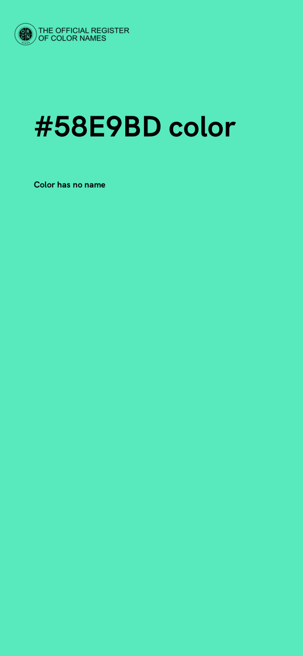 #58E9BD color image