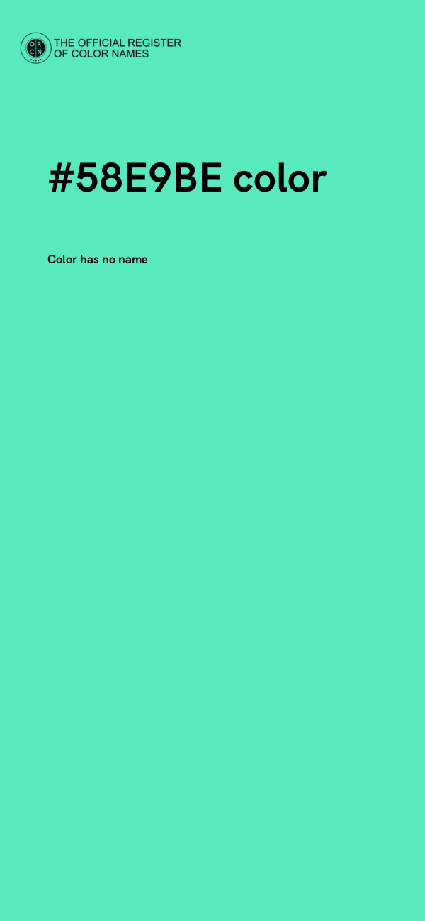 #58E9BE color image