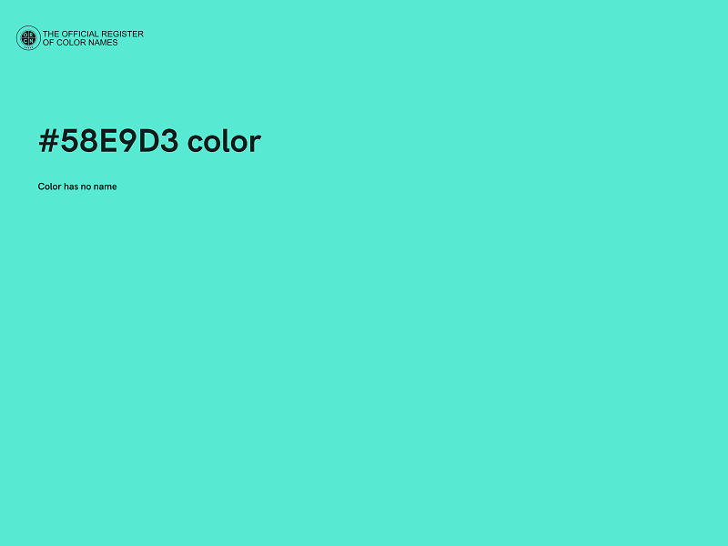 #58E9D3 color image