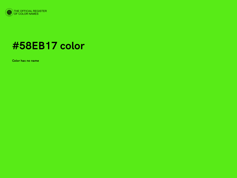 #58EB17 color image