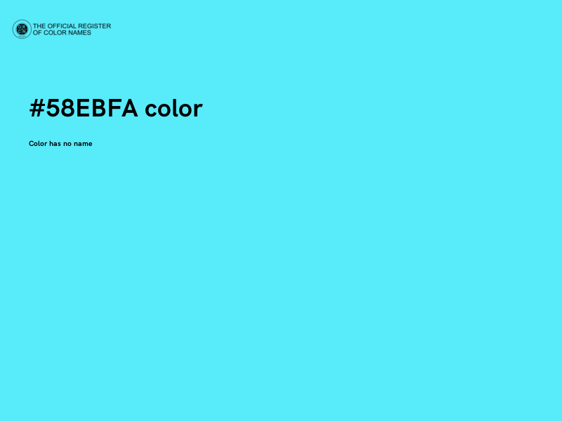 #58EBFA color image