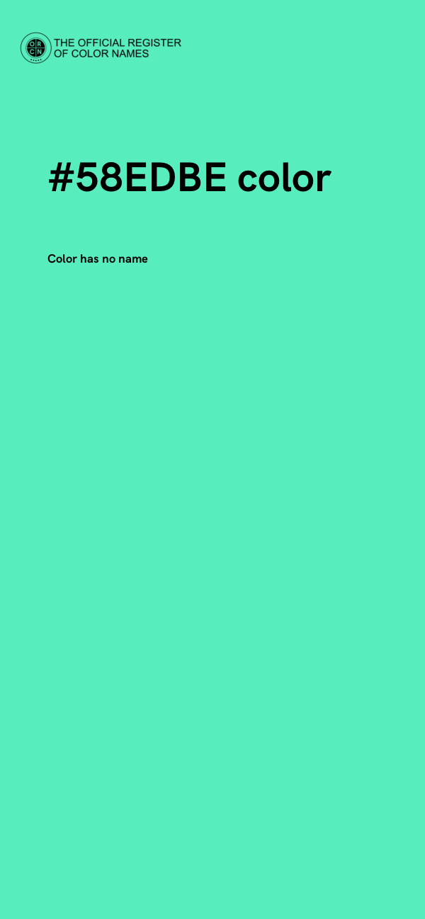 #58EDBE color image