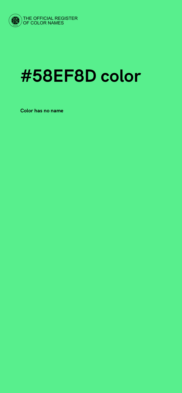 #58EF8D color image