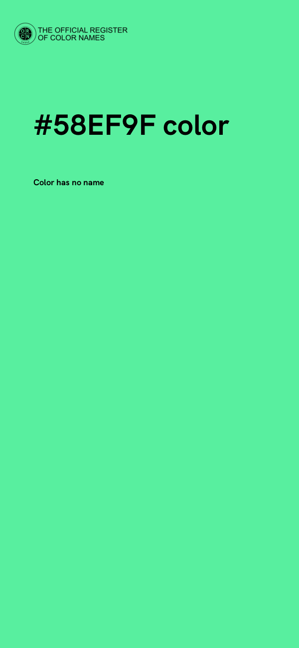 #58EF9F color image