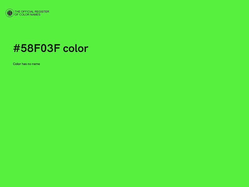 #58F03F color image