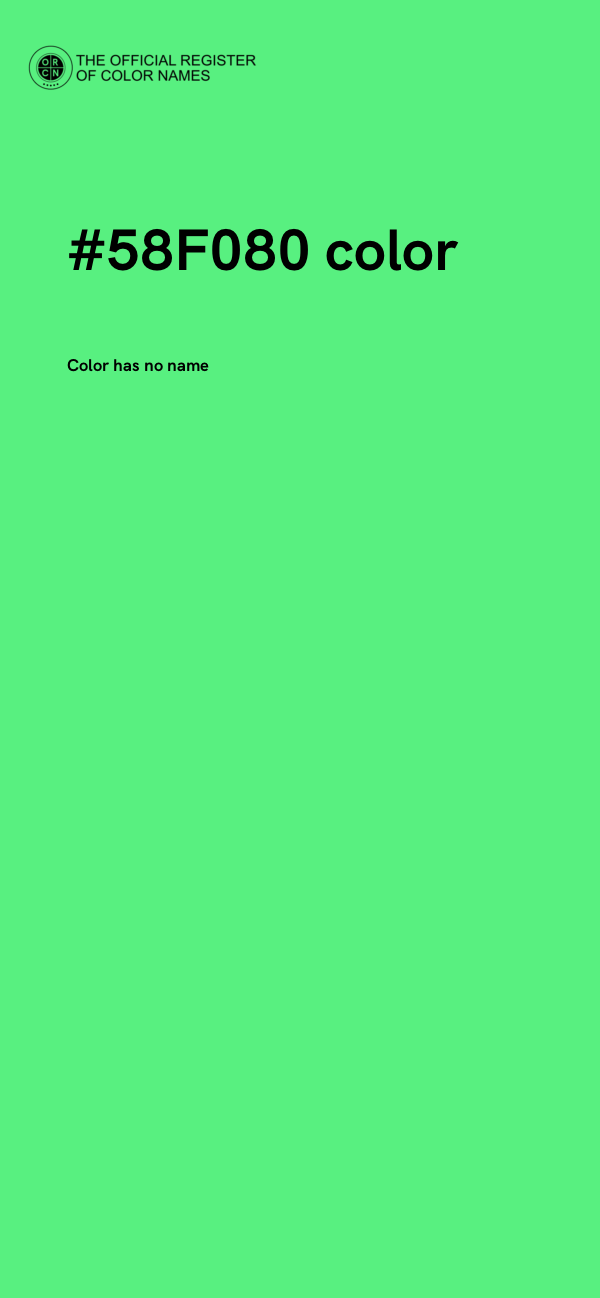 #58F080 color image
