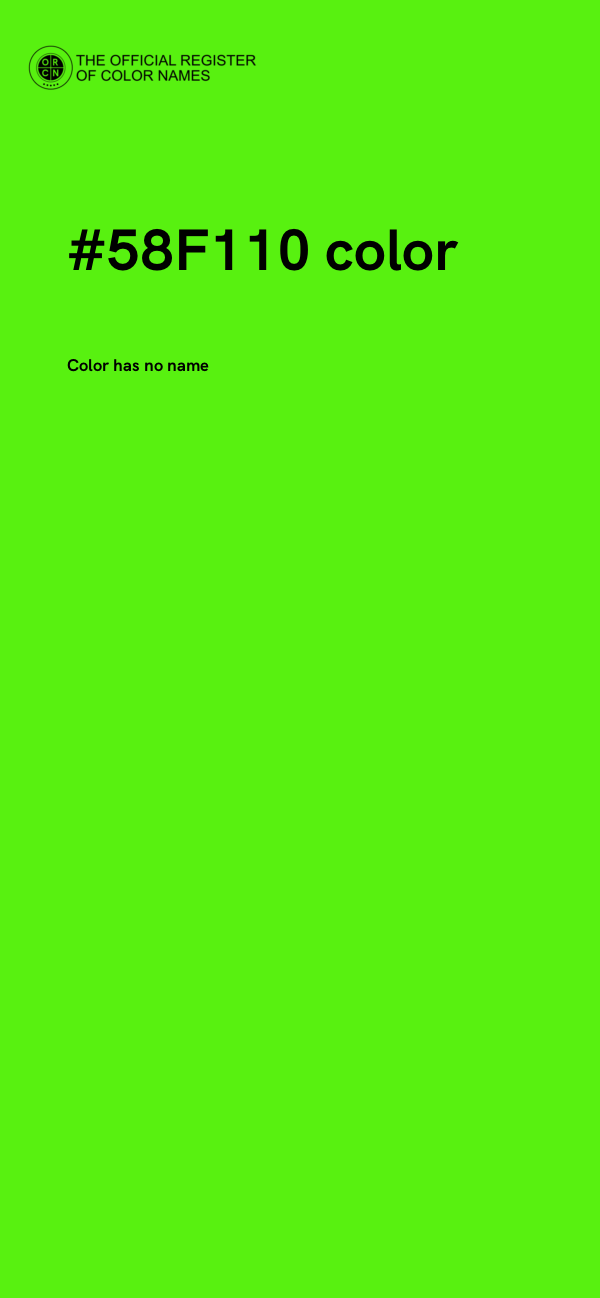 #58F110 color image