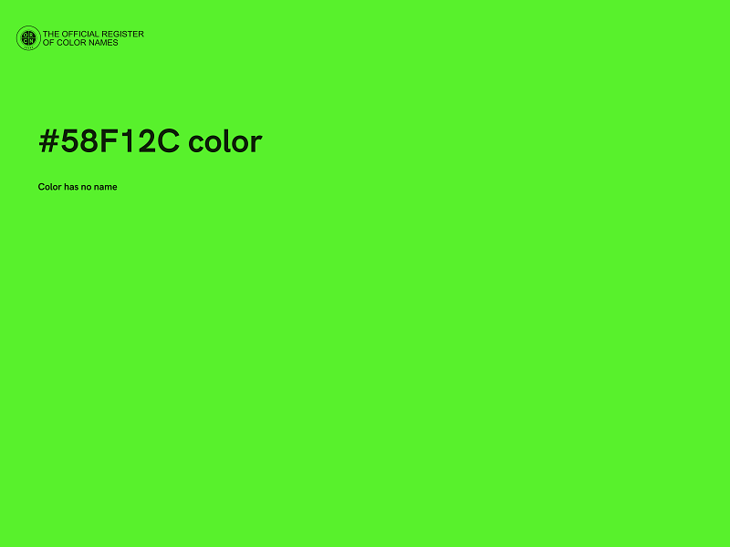 #58F12C color image