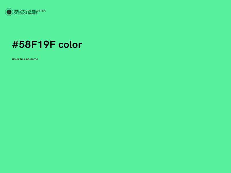 #58F19F color image