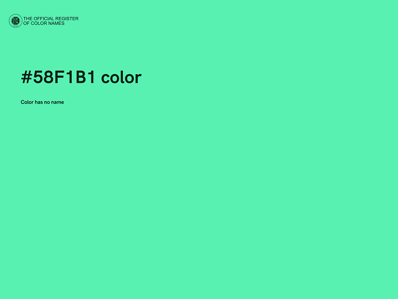 #58F1B1 color image