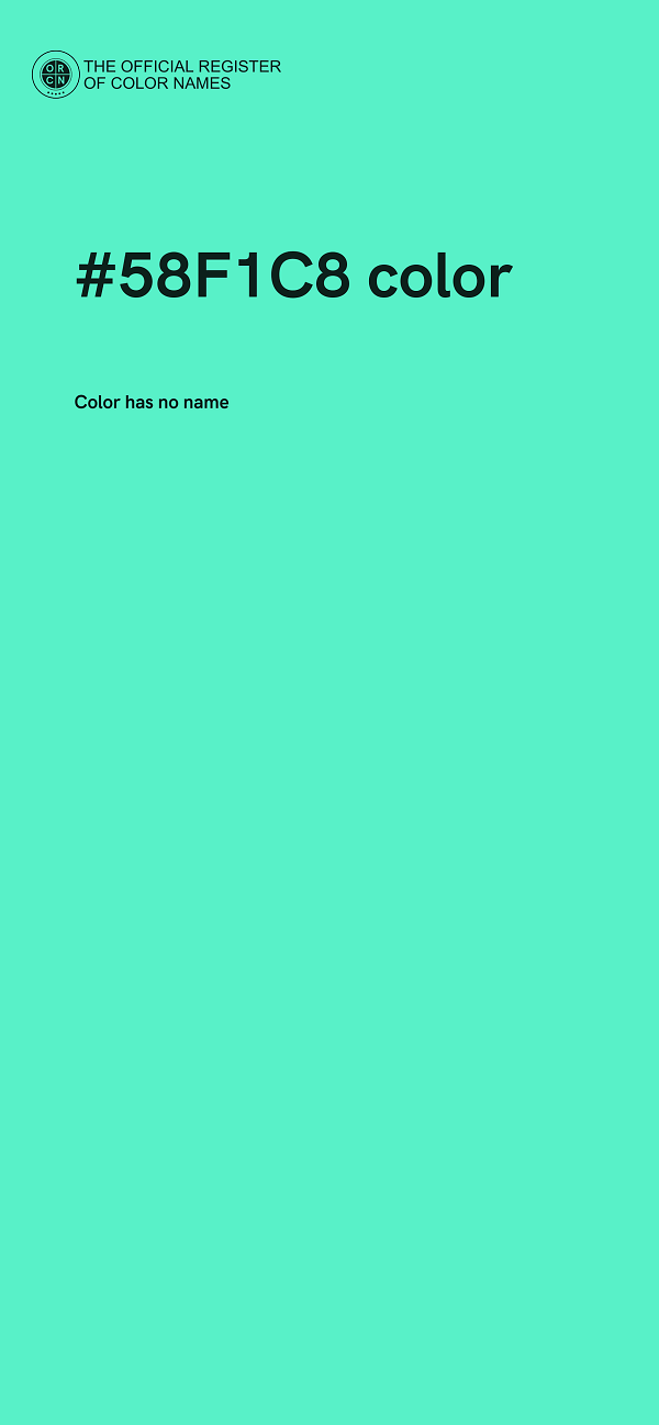 #58F1C8 color image