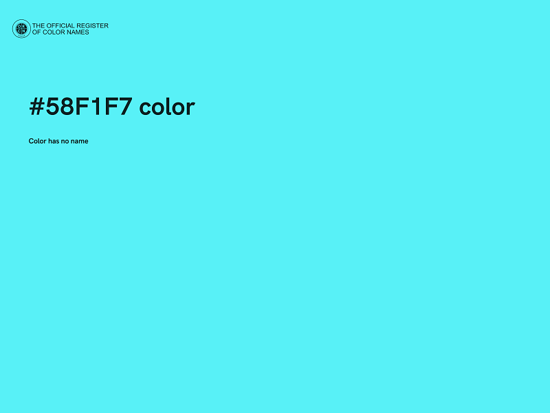 #58F1F7 color image
