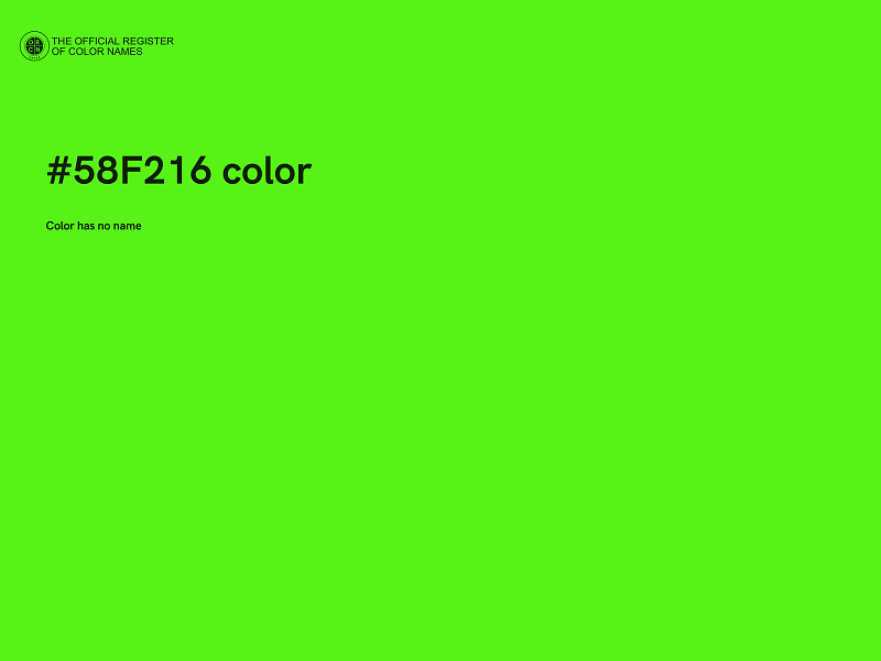 #58F216 color image