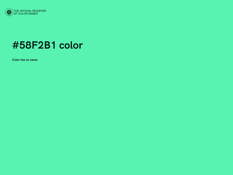 #58F2B1 color image