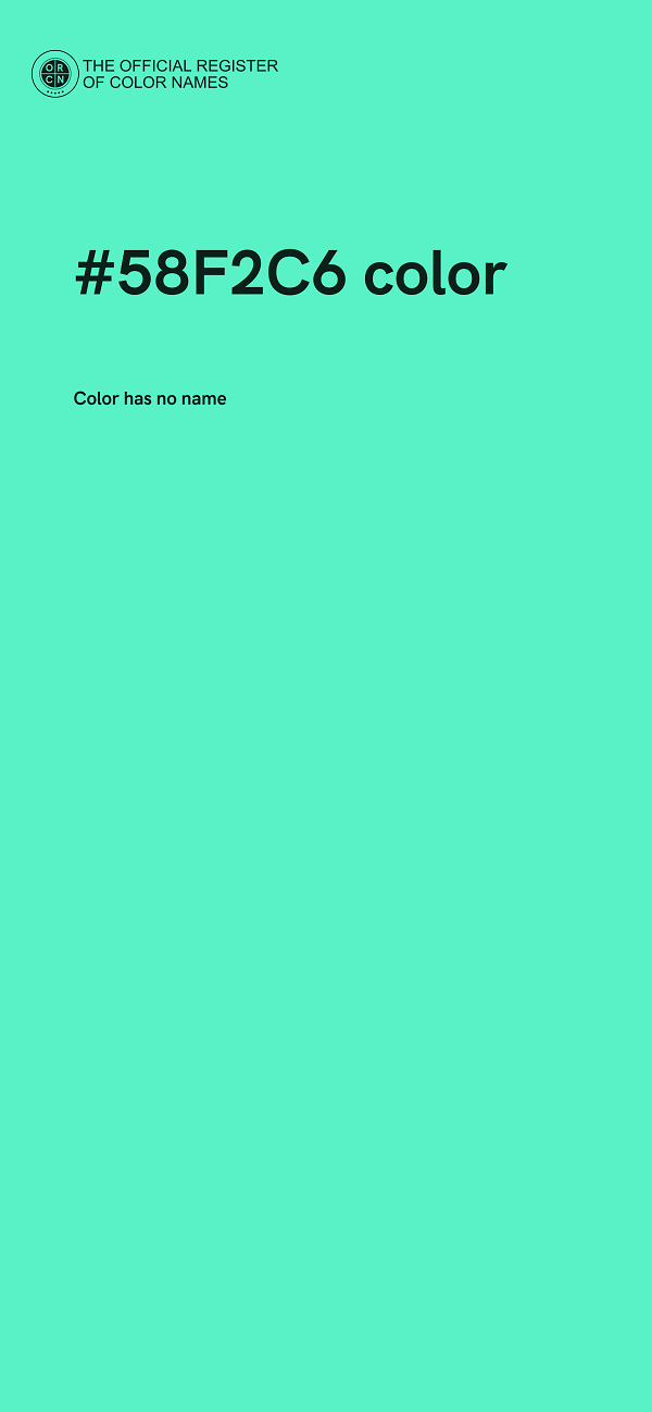#58F2C6 color image