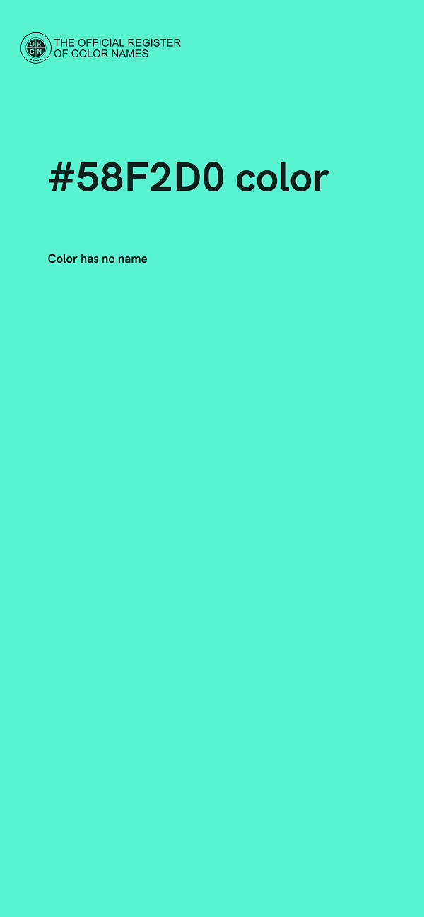#58F2D0 color image