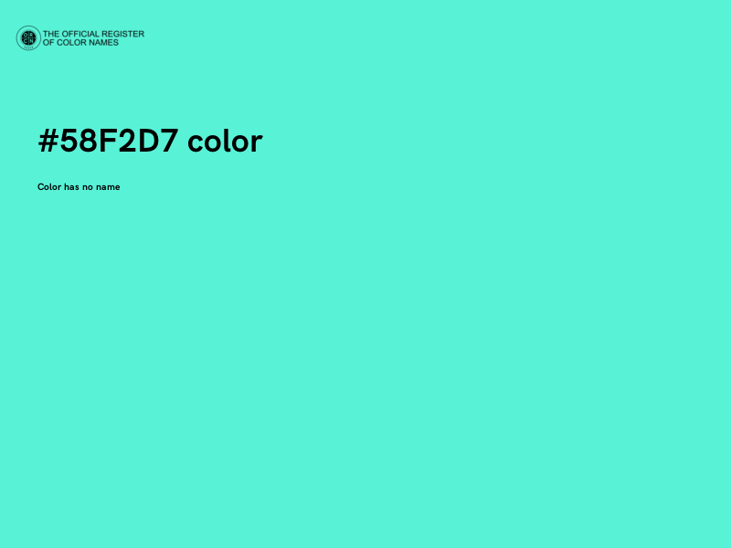 #58F2D7 color image