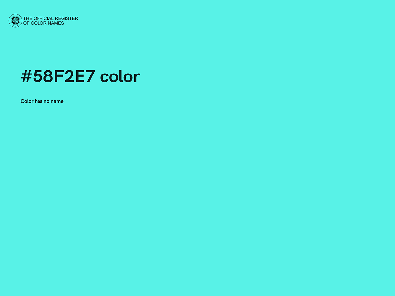 #58F2E7 color image