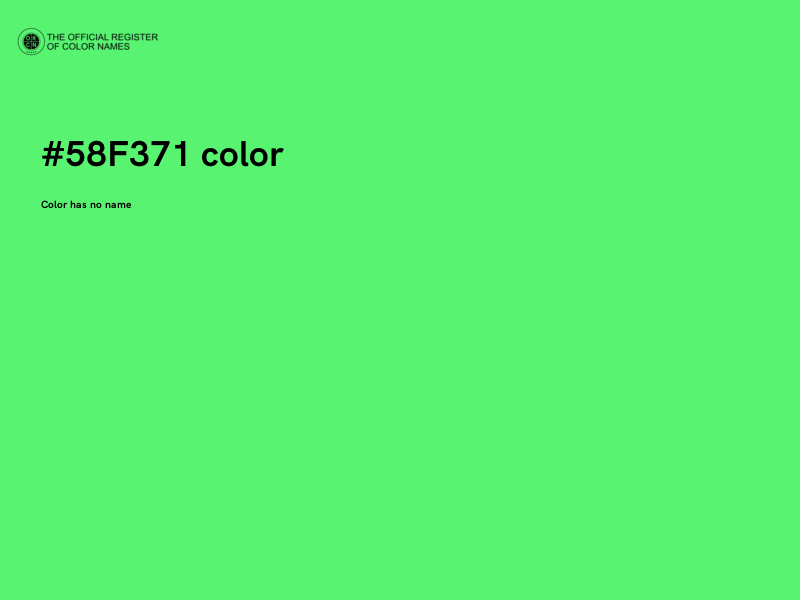 #58F371 color image