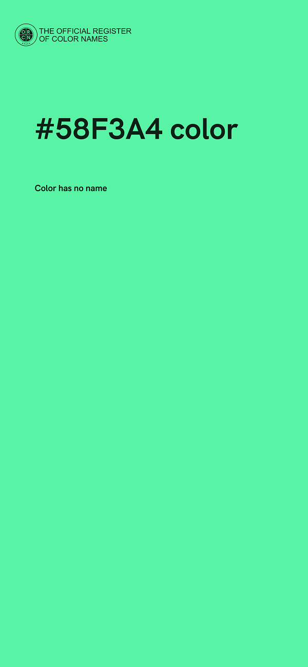 #58F3A4 color image