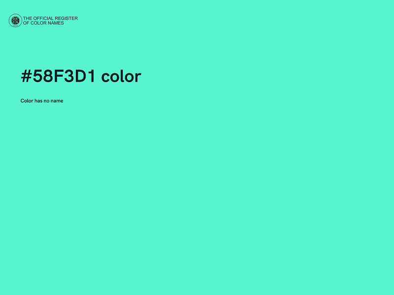 #58F3D1 color image