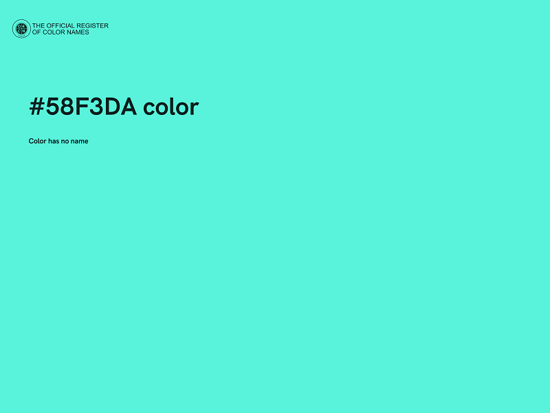 #58F3DA color image