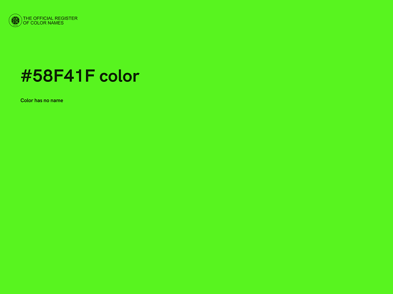 #58F41F color image